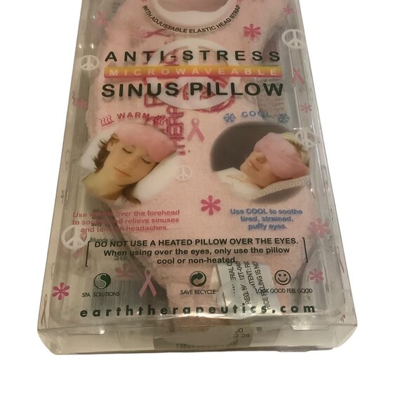 Earth Therapeutics Anti-Stress Warm or Cool Sinus Pillow Adjustable Head Strap - Picture 3 of 8